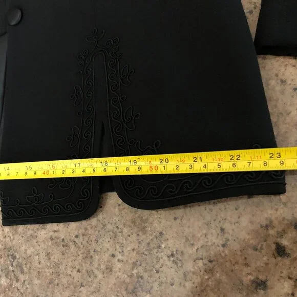 Black Blazer/Skirt Set Women's Size 14 Studio 1 - Picture 9 of 16